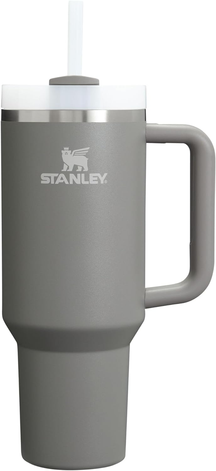 STANLEY Quencher H2.0 Tumbler with Handle and Straw 40 oz | Flowstate 3-Position Lid | Cup Holder Compatible for Travel | Insulated Stainless Steel Cup | BPA-Free | Cherry Blossom