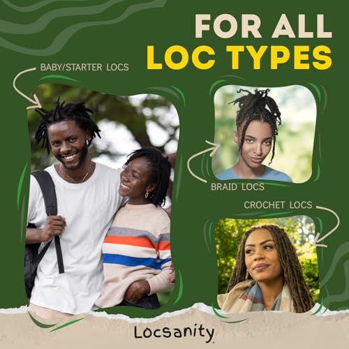 Locsanity Loc Spray Daily Moisturizing Refreshing Spray for Dreadlocks, Locs, Sisterlocks - Passion Fruit Hair and Scalp Moisturizer for Dry Locs, Braids - Lightweight Plant-Based Care (8 fl oz)
