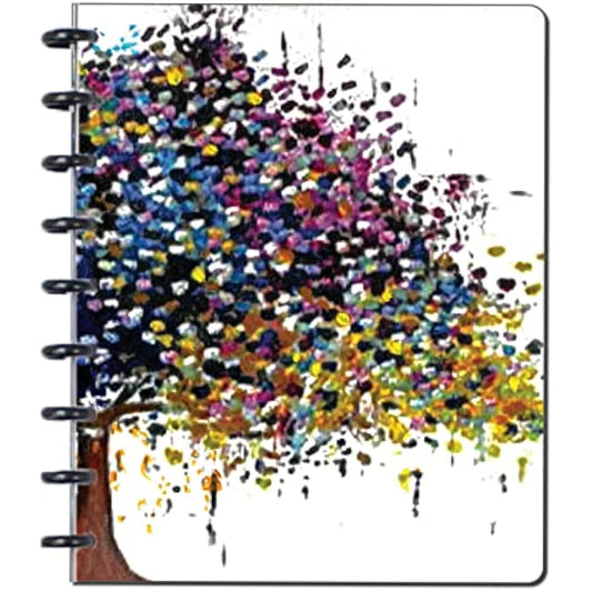 BetterNote Matte Cover for Discbound Planners, fits Disc Notebooks like Levenger Circa, Arc Staples, TUL Office Depot, Big Happy Planner, MAMBI 365, Talia (Kaleidoscope, 11-Disc, 8.5"x11")