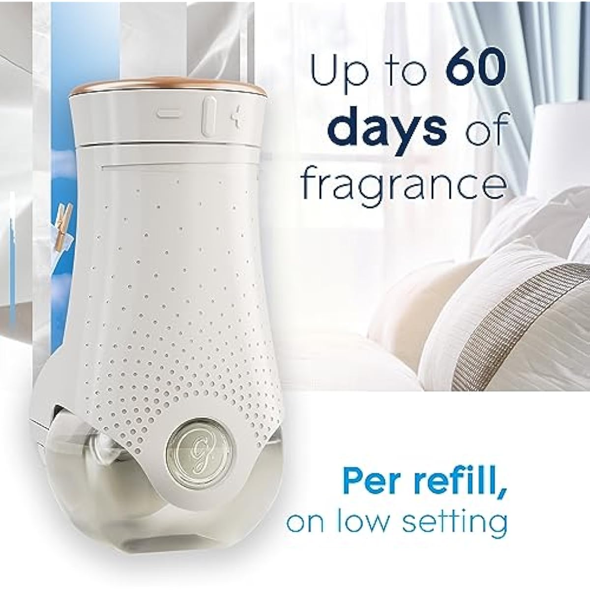 Glade PlugIns Refills Air Freshener, Scented and Essential Oils for Home and Bathroom, Clean Linen, 6.7 Fl Oz, 10 Count