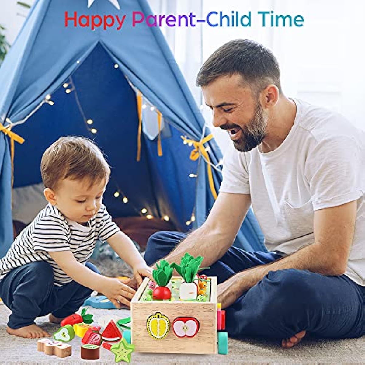 Toddlers Montessori Wooden Educational Toys for Baby Boys Girls Age 1 2 3 Year Old, Shape Sorting Toys 1st One First Birthday Girl Gifts for Kids 1-3, Wood Preschool Learning Fine Motor Skills Game