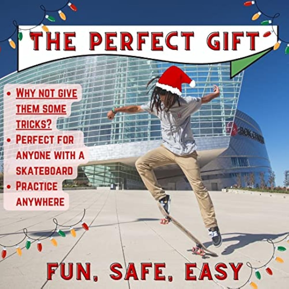 SkaterTrainers- Skateboard Tricks Fast No Experience Needed- Fun, Safe, and Easy- Ollies, Kickflips and More- All Ages- Accessories Make Great Stocking Stuffers Gifts for Teen Boys and Girls