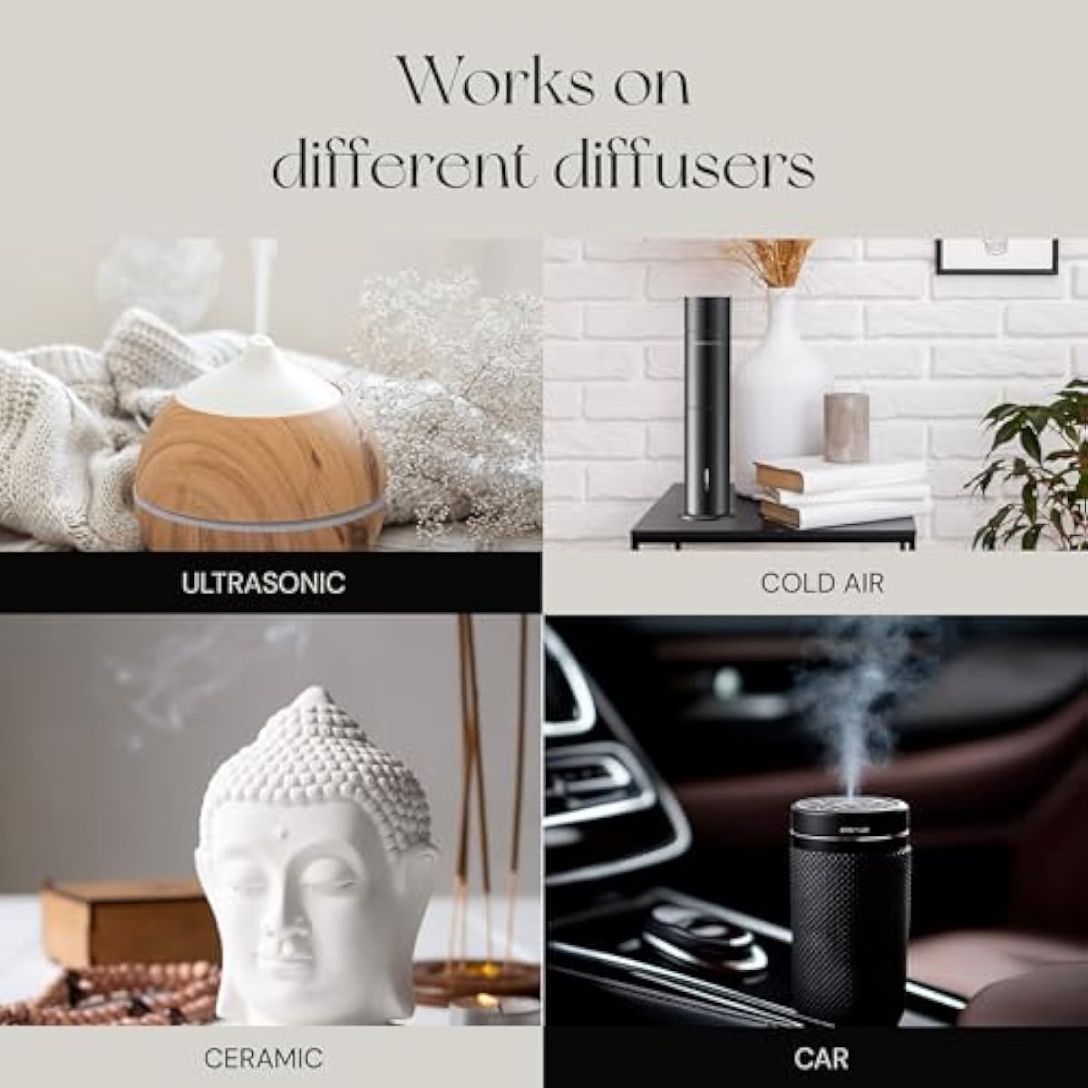 My Way Diffuser Oil Inspired by The 1 Miami Beach Scent, Scent Diffuser Oil with Notes of Cardamom, Leather, Lemon & Iris, Aromatherapy Fragrance, Essential Oil Blend | 120ml, 4.05 fl oz