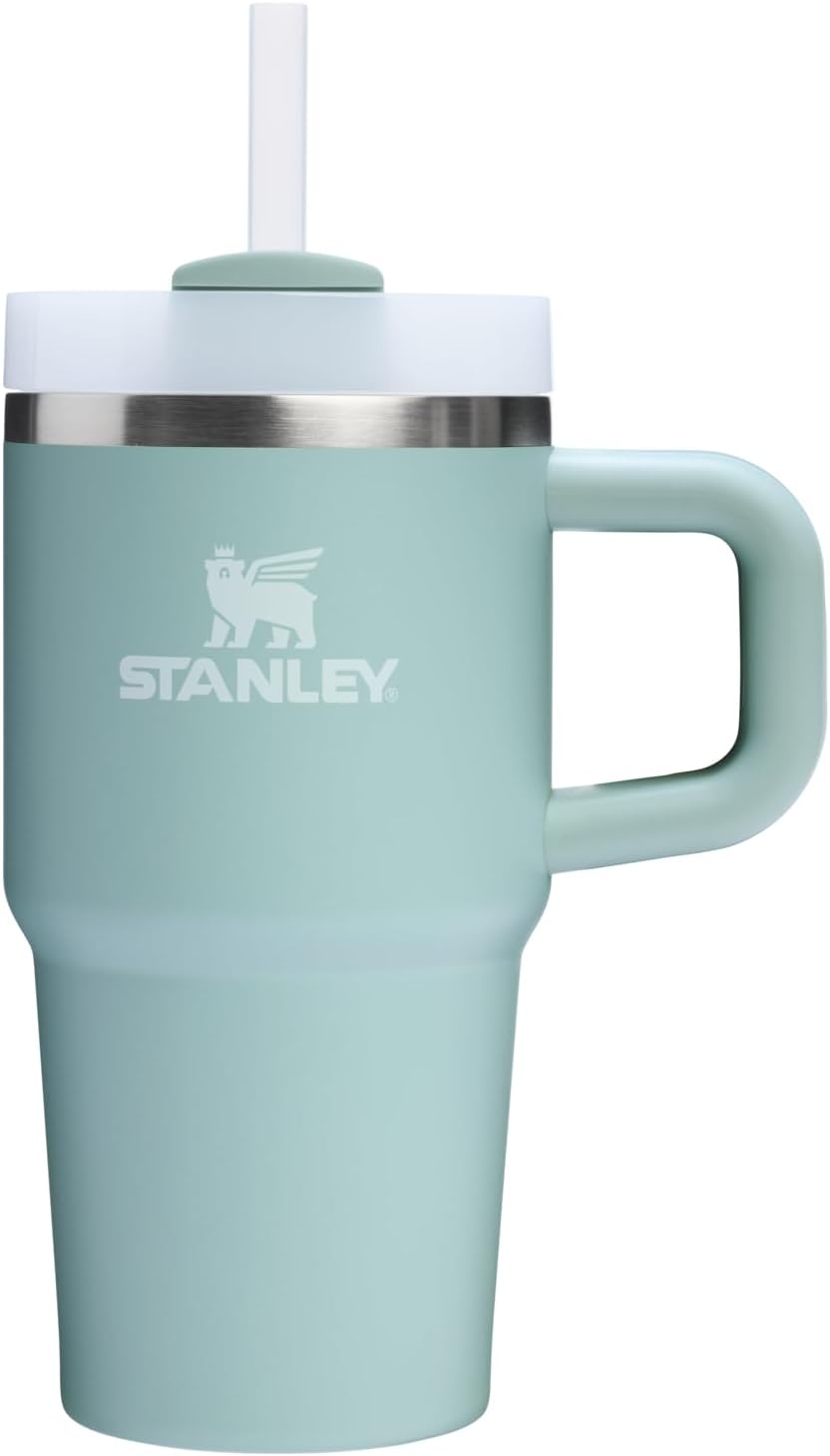 STANLEY Quencher H2.0 Tumbler with Handle and Straw 40 oz | Flowstate 3-Position Lid | Cup Holder Compatible for Travel | Insulated Stainless Steel Cup | BPA-Free | Cherry Blossom