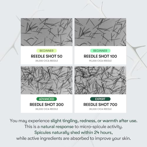 VT COSMETICS CICA Reedle Shot 100, Spicule Microneedling Serum for Pore Care & Exfoliation, Exosome, Centella Asiatica for Glass Skin, Skin Texture, Korean Liquid Skin Booster (1.69 Fl Oz / 50ml)