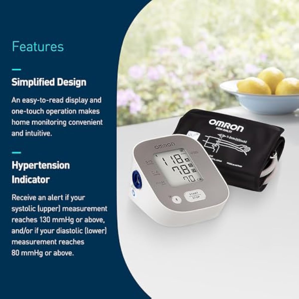 OMRON Bronze Blood Pressure Monitor for Home Use & Upper Arm Blood Pressure Cuff - #1 Doctor & Pharmacist Recommended Brand - Clinically Validated - Connect App