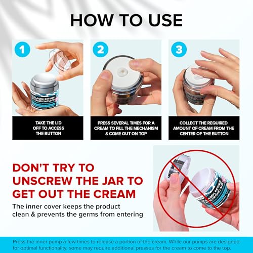 Anti-Aging Face Moisturizer with Retinol, Collagen & Hyaluronic Acid - Made in USA - Moisturizer Face Cream for Women & Men - Firming & Hydrating Neck Cream - Day & Night Skin Care - 1.7 fl oz