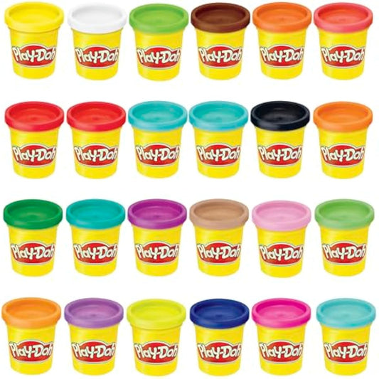 Play-Doh Modeling Compound 24-Pack Case of Colors, Non-Toxic, 3 Oz Cans of Assort. Colors, Back to School Classroom Supplies, Preschool Toys, Ages 2+ (Amazon Exclusive)