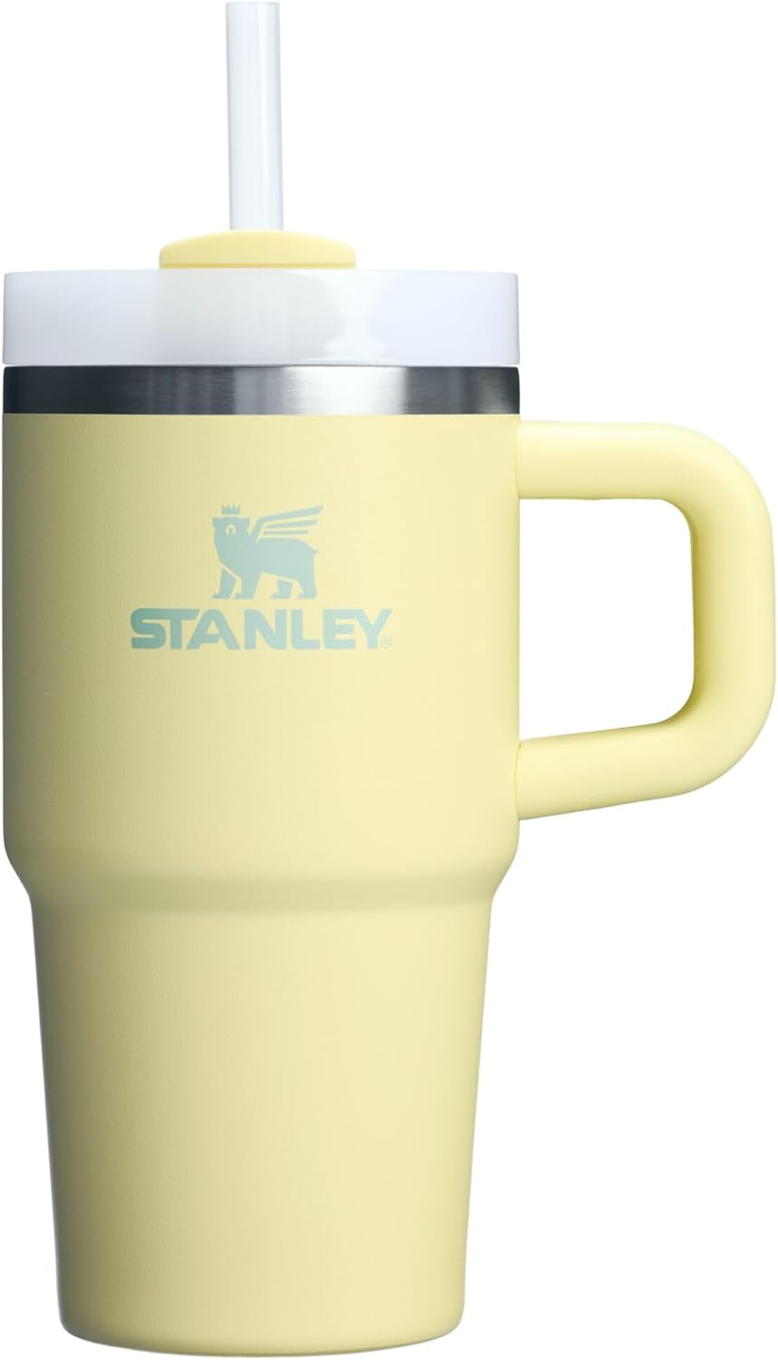 STANLEY Quencher H2.0 Tumbler with Handle and Straw 40 oz | Flowstate 3-Position Lid | Cup Holder Compatible for Travel | Insulated Stainless Steel Cup | BPA-Free | Cherry Blossom