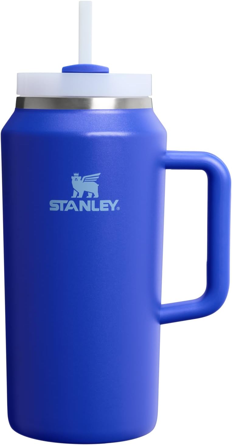 STANLEY Quencher H2.0 Tumbler with Handle and Straw 40 oz | Flowstate 3-Position Lid | Cup Holder Compatible for Travel | Insulated Stainless Steel Cup | BPA-Free | Cherry Blossom