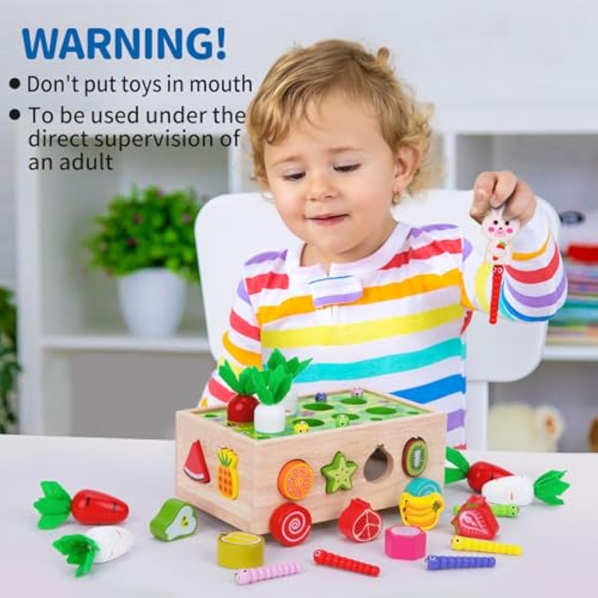 Toddlers Montessori Wooden Educational Toys for Baby Boys Girls Age 1 2 3 Year Old, Shape Sorting Toys 1st One First Birthday Girl Gifts for Kids 1-3, Wood Preschool Learning Fine Motor Skills Game
