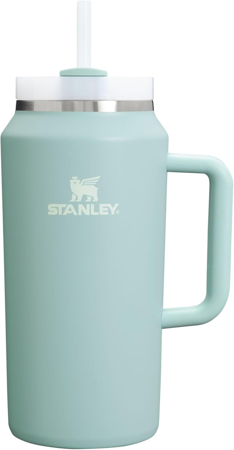 STANLEY Quencher H2.0 Tumbler with Handle and Straw 40 oz | Flowstate 3-Position Lid | Cup Holder Compatible for Travel | Insulated Stainless Steel Cup | BPA-Free | Cherry Blossom