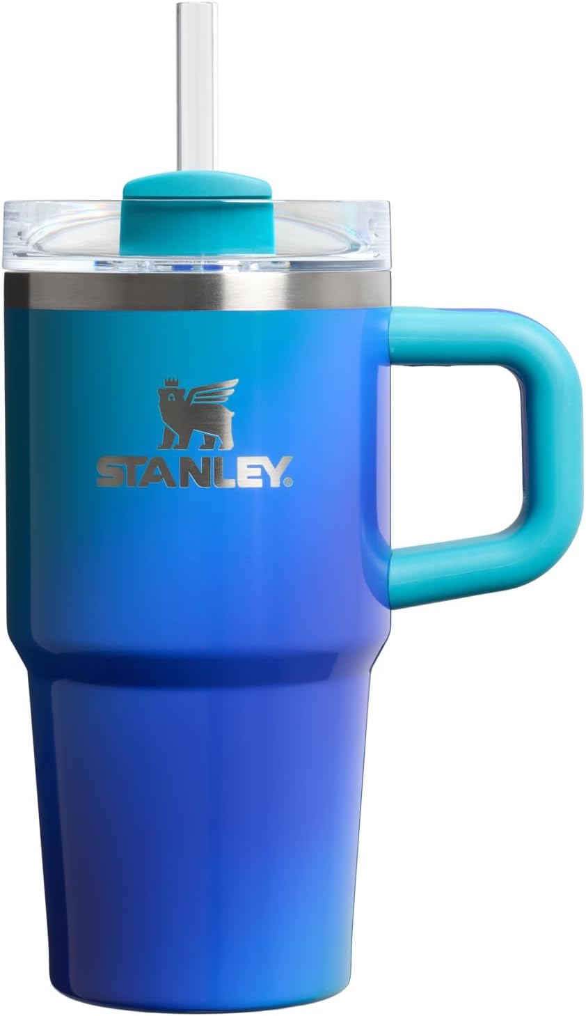 STANLEY Quencher H2.0 Tumbler with Handle and Straw 40 oz | Flowstate 3-Position Lid | Cup Holder Compatible for Travel | Insulated Stainless Steel Cup | BPA-Free | Cherry Blossom