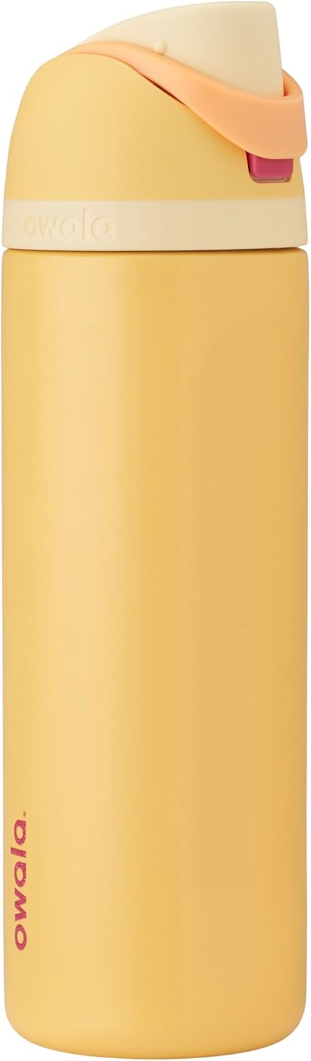 Owala Disney Princess FreeSip Insulated Stainless Steel Water Bottle with Straw for Sports and Travel, BPA-Free Sports Water Bottle, 24 oz, Rapunzel