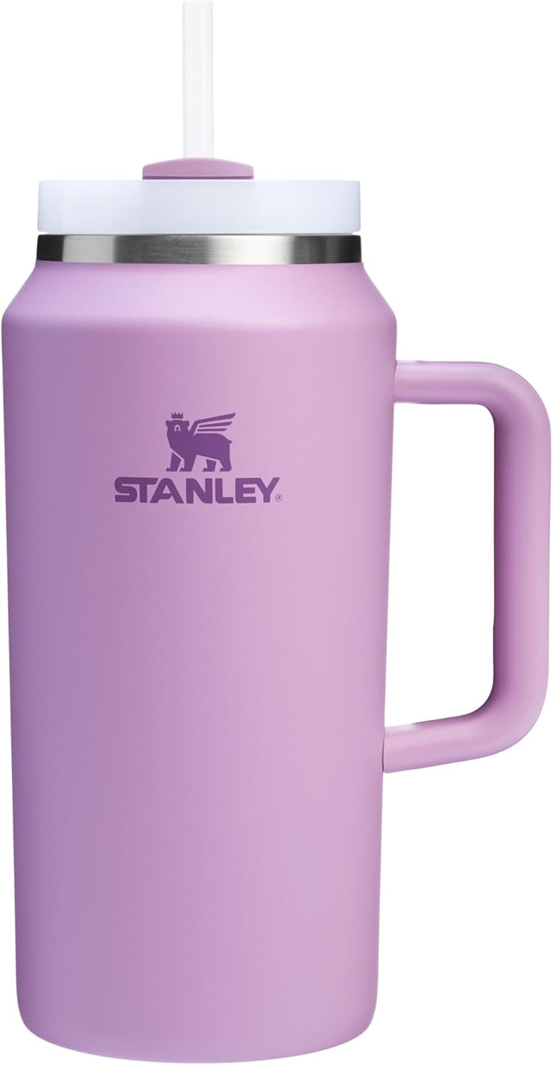STANLEY Quencher H2.0 Tumbler with Handle and Straw 40 oz | Flowstate 3-Position Lid | Cup Holder Compatible for Travel | Insulated Stainless Steel Cup | BPA-Free | Cherry Blossom