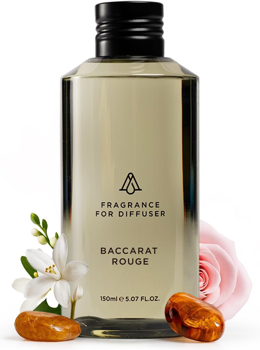 AromaPlan Hotel Scents Santal 5.07 Fl Oz (150ml), Home Luxury Aroma & Hotel Fragrance Diffuser Oil- Hotel Diffuser Oil for Aromatherapy- USA Made, Bigger Bottle, Bolder Aroma & Longer Lasting