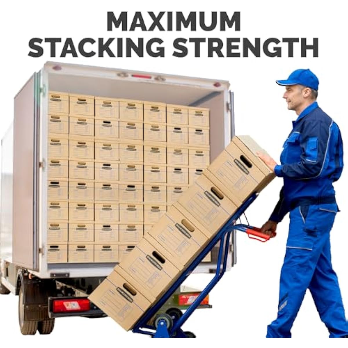 Bankers Box Small Classic Moving Box 10 Pack, Reinforced Handles, Tape-Free Assembly, Box with Lid, 15-In x 12-In x 10-In (7714901)