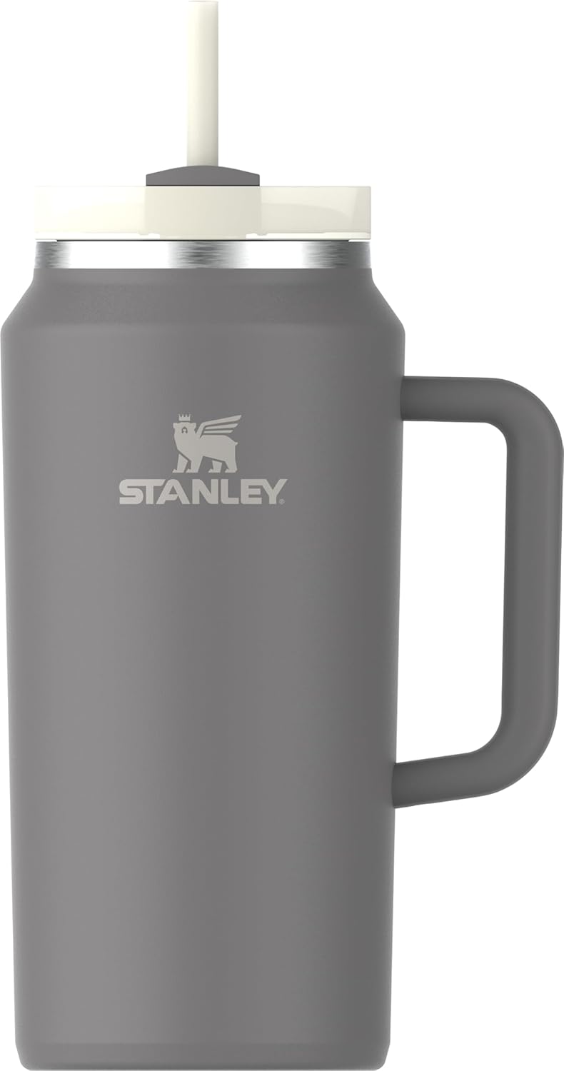 STANLEY Quencher H2.0 Tumbler with Handle and Straw 40 oz | Flowstate 3-Position Lid | Cup Holder Compatible for Travel | Insulated Stainless Steel Cup | BPA-Free | Cherry Blossom