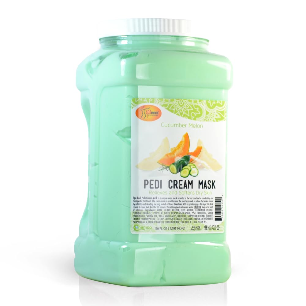 SPA REDI Professional Cream Mask – Spa-Grade Skin Hydration, Nourishment & Relaxation | Pro-Performance. Pure Peace of Mind. | Superior Client Satisfaction & GHS Safety 128 Oz