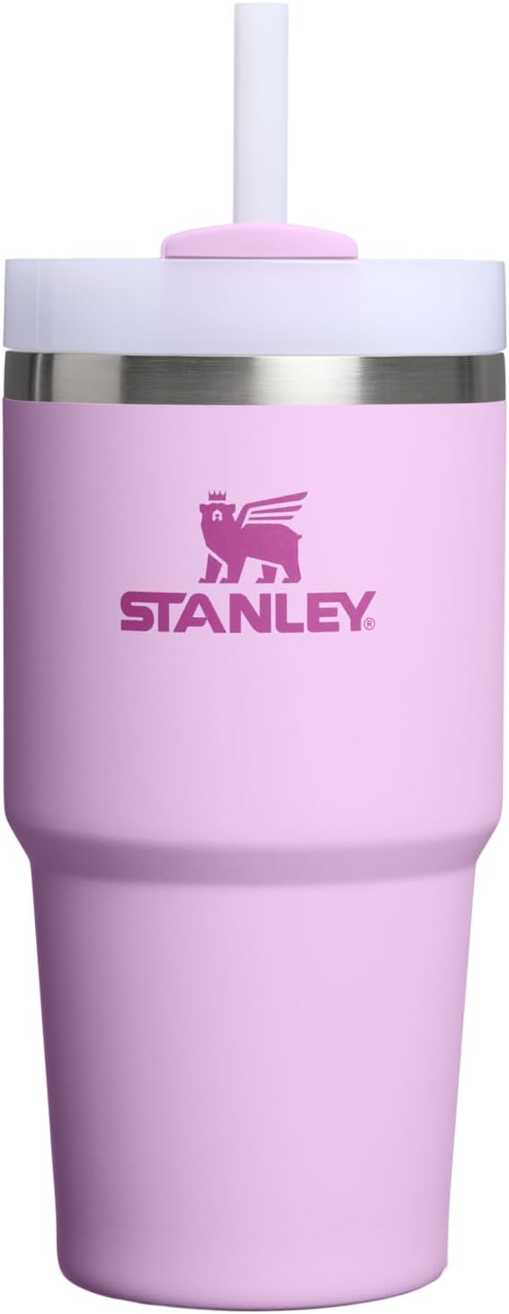 STANLEY Quencher H2.0 Tumbler with Handle and Straw 40 oz | Flowstate 3-Position Lid | Cup Holder Compatible for Travel | Insulated Stainless Steel Cup | BPA-Free | Cherry Blossom