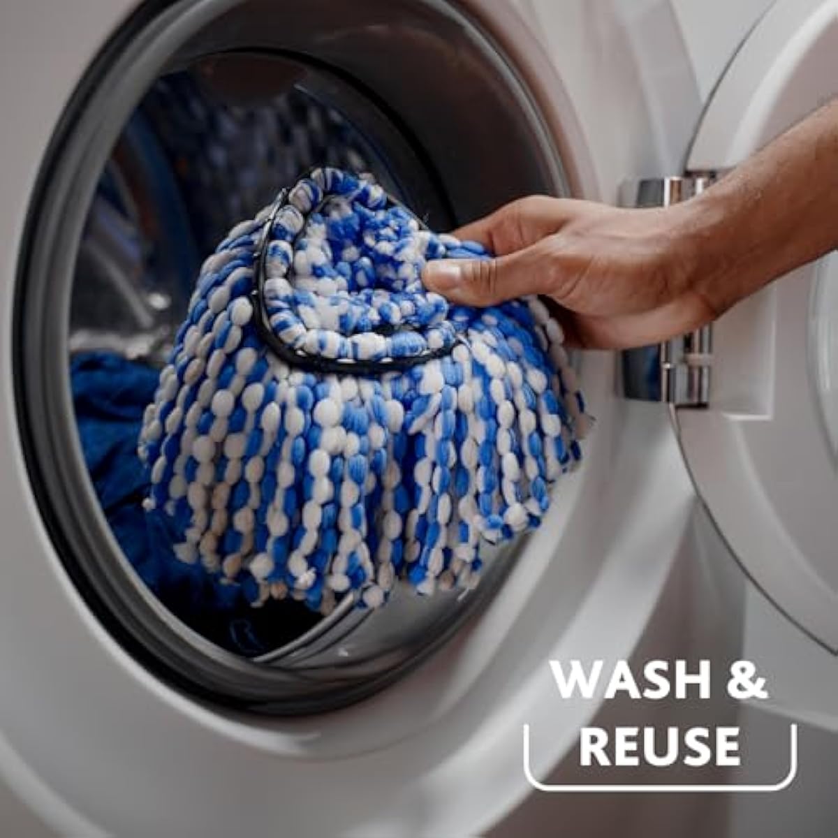O-Cedar RinseClean Spin Mop & Bucket System | Clean with Water | Removes 99% of Bacteria