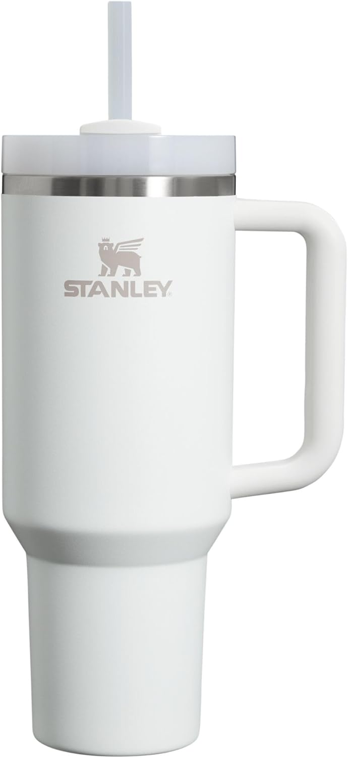STANLEY Quencher H2.0 Tumbler with Handle and Straw 40 oz | Flowstate 3-Position Lid | Cup Holder Compatible for Travel | Insulated Stainless Steel Cup | BPA-Free | Cherry Blossom