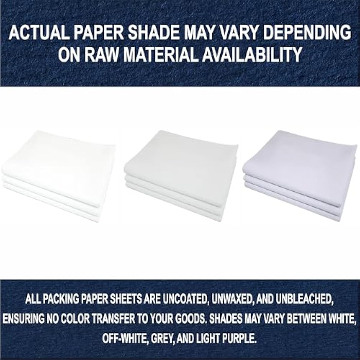 Purple Papers White Bulk Packing Paper | 320 sheets | 27" x 17" | 10 lb | Sheets for Moving - Newsprint Paper - Must Have in Your Moving Supplies | Newsprint Papers | Packaging Paper