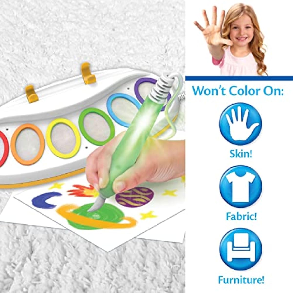 Crayola Color Wonder Magic Light Brush, Mess Free Painting Station for Kids, Easter Basket Essential & Stuffer, Easter Gift for Kids, Toddler Activity Toy, Ages 3+