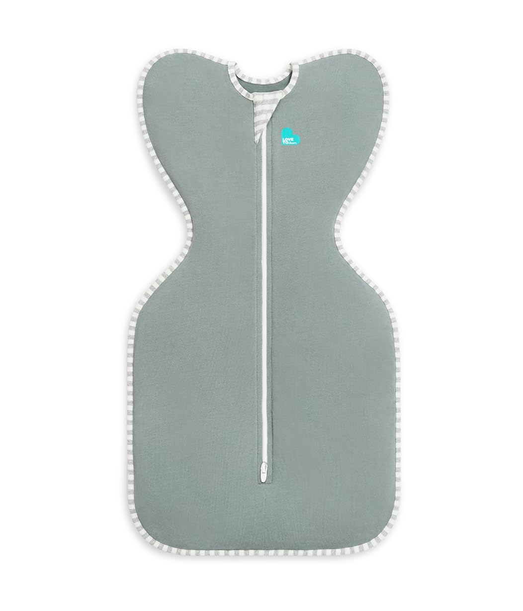 Love to Dream Swaddle UP, Baby Sleep Sack, Self-Soothing Swaddles for Newborns, Improves Sleep, Snug Fit Helps Calm Startle Reflex, New Born Essentials for Baby, Small 8-13lbs, Gray