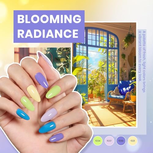 Beetles Gel Nail Polish Kit with U V Light - 80Pcs Color Enchantment 55 Colors Gel Polish Starter Kit with Base Top Coat DIY Nails Supply Stickers Manicure Tools Home Salon Gift for Women Teens Girls