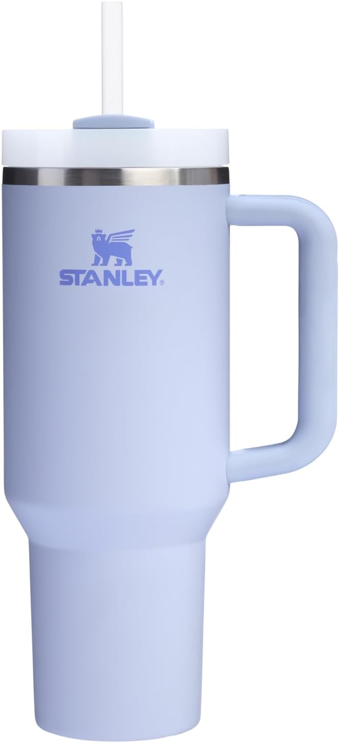 STANLEY Quencher H2.0 Tumbler with Handle and Straw 40 oz | Flowstate 3-Position Lid | Cup Holder Compatible for Travel | Insulated Stainless Steel Cup | BPA-Free | Cherry Blossom