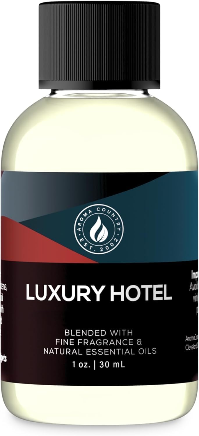 Aroma Country White Tea Diffuser Oil - Luxury Essential Oils for Diffuser Refill & Air Freshener Room Spray, Long-Lasting, Natural Home Fragrance and Hotel Scent for Diffusers & Machines (8.5 Fl Oz)