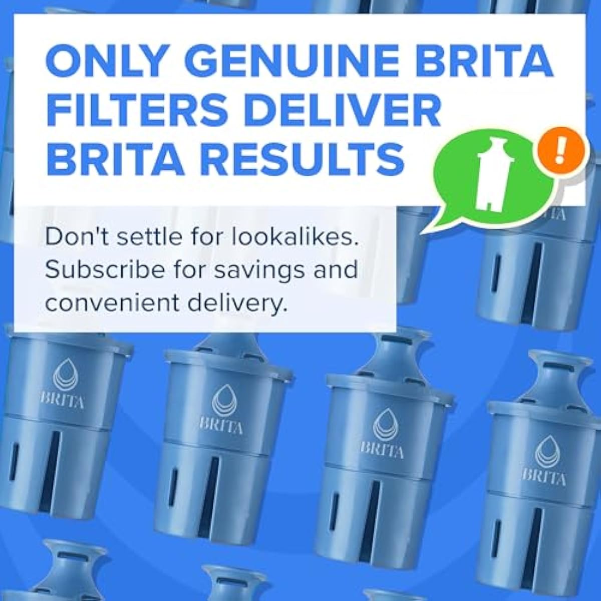 Brita Filter Replacements for Water Pitchers and Dispensers, Elite, NSF Certified to Remove 99% of Lead, 2 Count, Blue