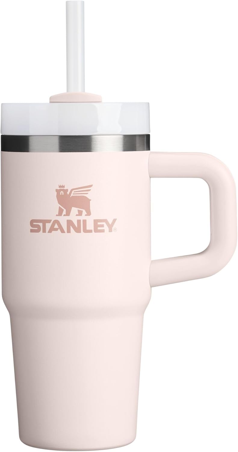 STANLEY Quencher H2.0 Tumbler with Handle and Straw 40 oz | Flowstate 3-Position Lid | Cup Holder Compatible for Travel | Insulated Stainless Steel Cup | BPA-Free | Cherry Blossom