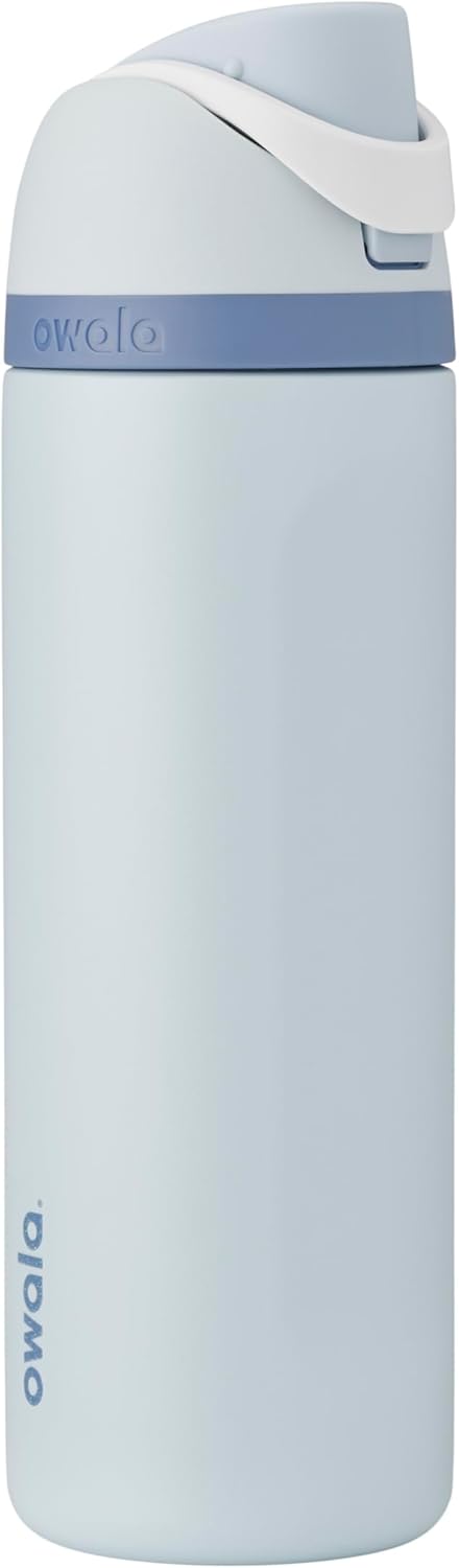 Owala Disney Princess FreeSip Insulated Stainless Steel Water Bottle with Straw for Sports and Travel, BPA-Free Sports Water Bottle, 24 oz, Cinderella