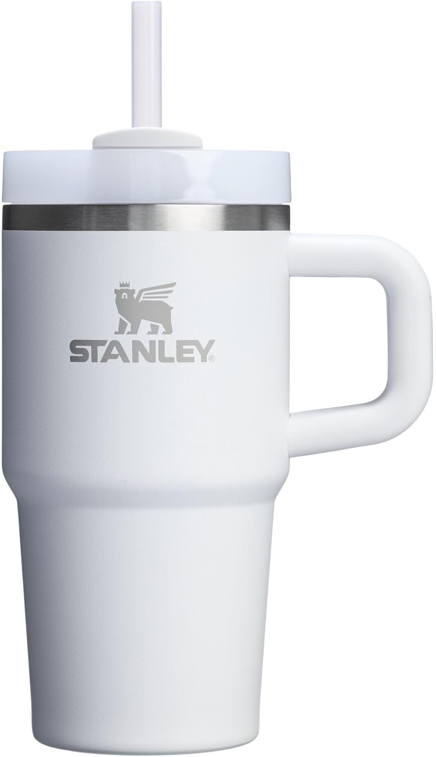 STANLEY Quencher H2.0 Tumbler with Handle and Straw 40 oz | Flowstate 3-Position Lid | Cup Holder Compatible for Travel | Insulated Stainless Steel Cup | BPA-Free | Cherry Blossom