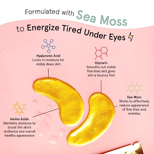 grace & stella Award Winning Under Eye Mask - Birthday Gifts for Women - Gel Eye Patches for Dark Circles, Puffy Eyes, Undereye Bags - Gifts for Mom - Travel Essentials - Vegan (24 Pairs, Gold)