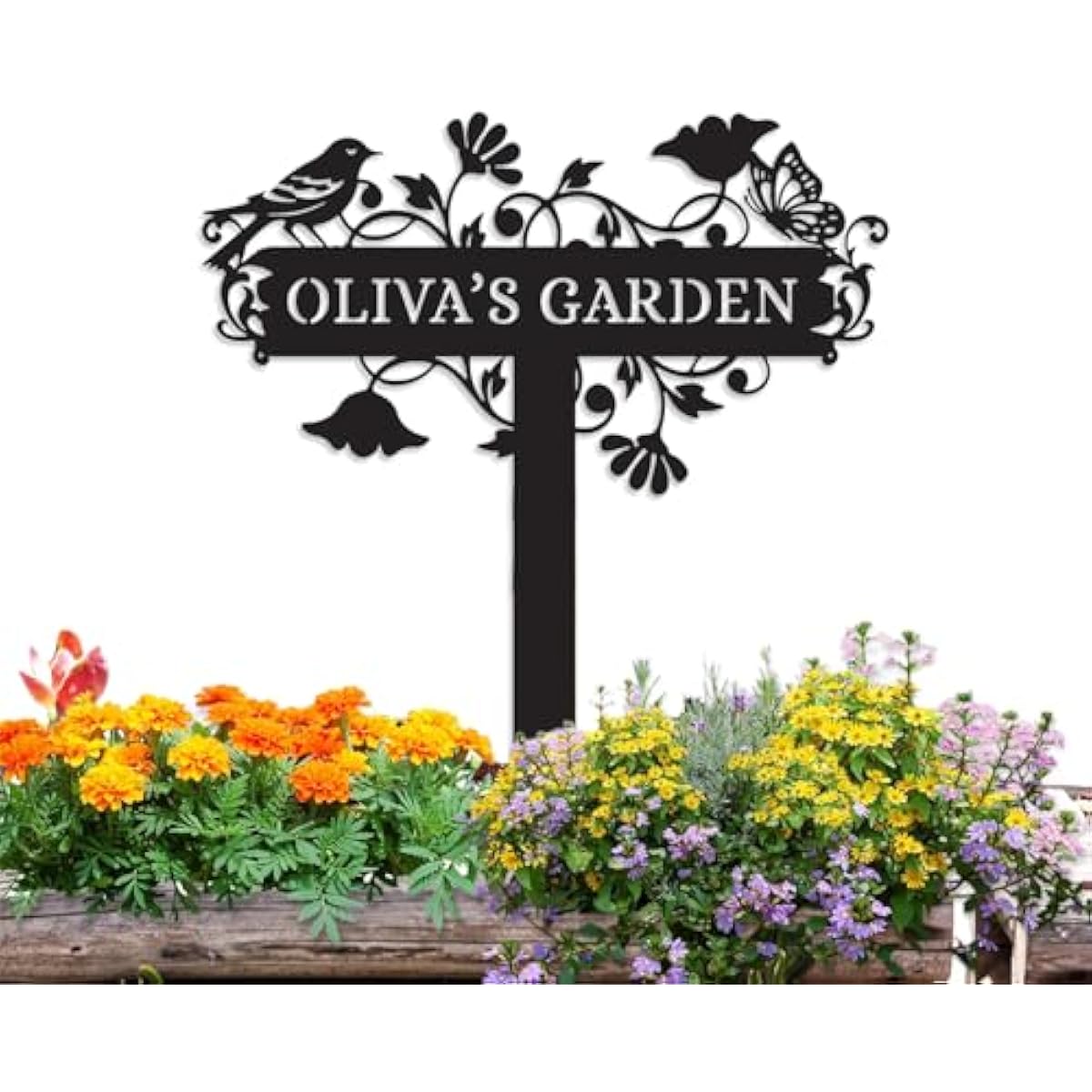 Metal Signs Customized | Personalized Garden Stake Metal Sign | Custom Metal Garden Sign | Personalized Garden Name Sign | Custom Sign Outdoor Metal | Gardening Decor Gifts for Gardeners
