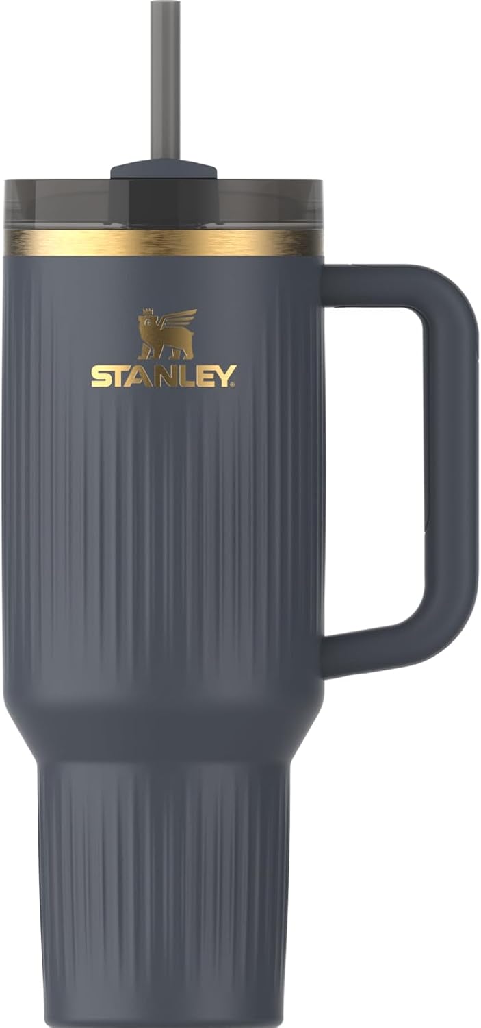 STANLEY Quencher H2.0 Tumbler with Handle and Straw 40 oz | Flowstate 3-Position Lid | Cup Holder Compatible for Travel | Insulated Stainless Steel Cup | BPA-Free | Cherry Blossom