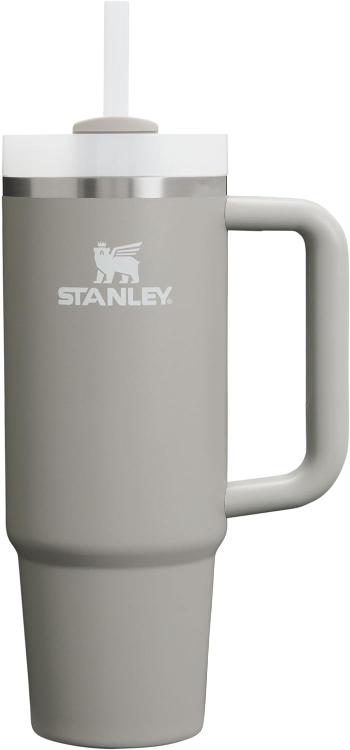 STANLEY Quencher H2.0 Tumbler with Handle and Straw 40 oz | Flowstate 3-Position Lid | Cup Holder Compatible for Travel | Insulated Stainless Steel Cup | BPA-Free | Cherry Blossom