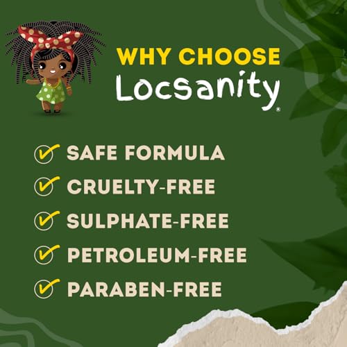 Locsanity Loc Spray Daily Moisturizing Refreshing Spray for Dreadlocks, Locs, Sisterlocks - Passion Fruit Hair and Scalp Moisturizer for Dry Locs, Braids - Lightweight Plant-Based Care (8 fl oz)