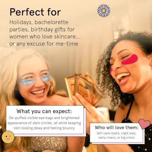 grace & stella Award Winning Under Eye Mask - Birthday Gifts for Women - Gel Eye Patches for Dark Circles, Puffy Eyes, Undereye Bags - Gifts for Mom - Travel Essentials - Vegan (24 Pairs, Gold)