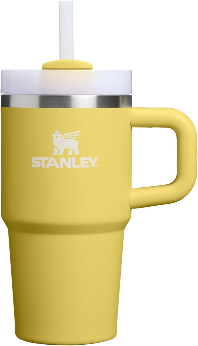 STANLEY Quencher H2.0 Tumbler with Handle and Straw 40 oz | Flowstate 3-Position Lid | Cup Holder Compatible for Travel | Insulated Stainless Steel Cup | BPA-Free | Cherry Blossom