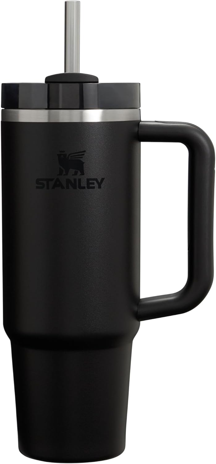 STANLEY Quencher H2.0 Tumbler with Handle and Straw 40 oz | Flowstate 3-Position Lid | Cup Holder Compatible for Travel | Insulated Stainless Steel Cup | BPA-Free | Cherry Blossom
