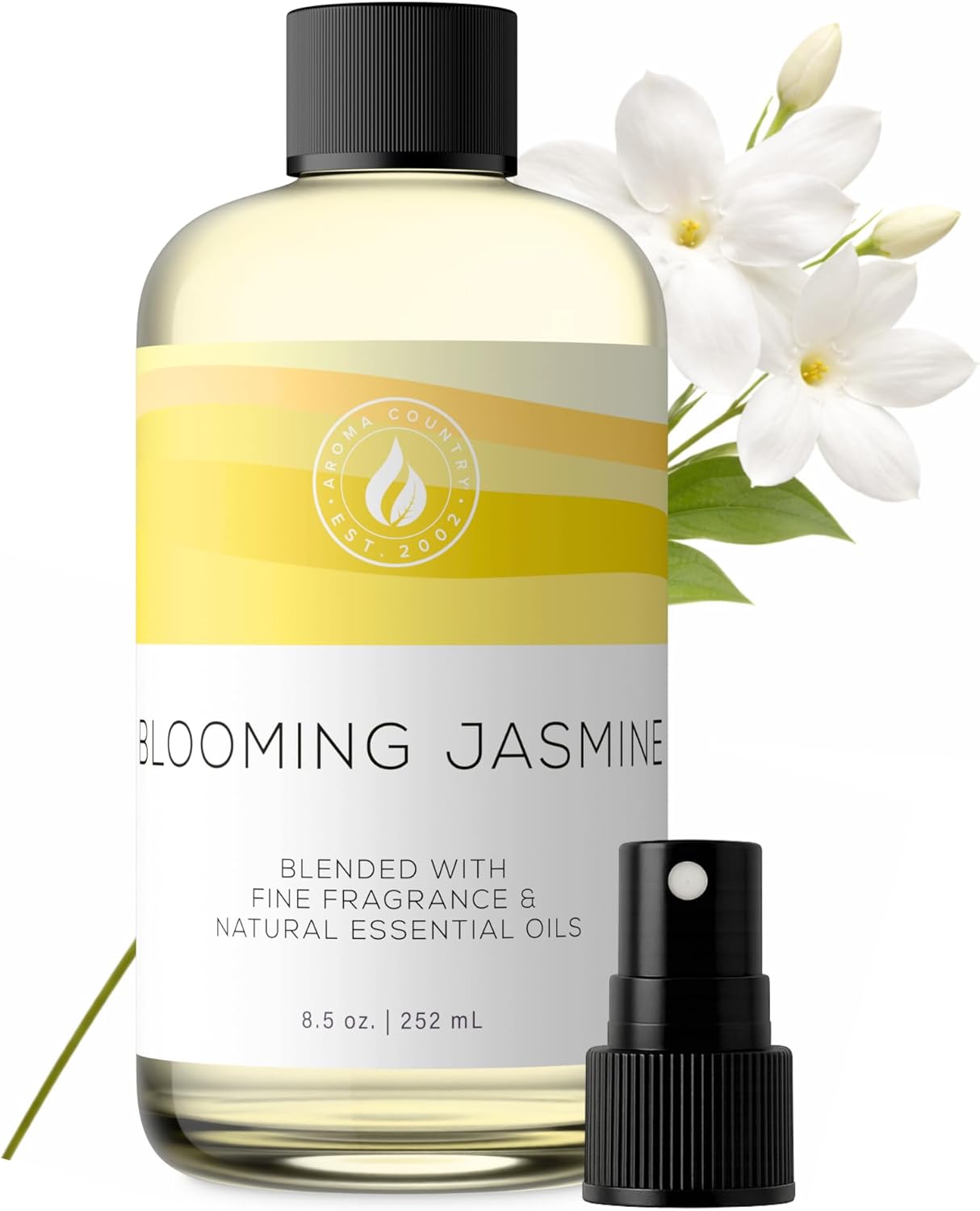 Aroma Country White Tea Diffuser Oil - Luxury Essential Oils for Diffuser Refill & Air Freshener Room Spray, Long-Lasting, Natural Home Fragrance and Hotel Scent for Diffusers & Machines (8.5 Fl Oz)