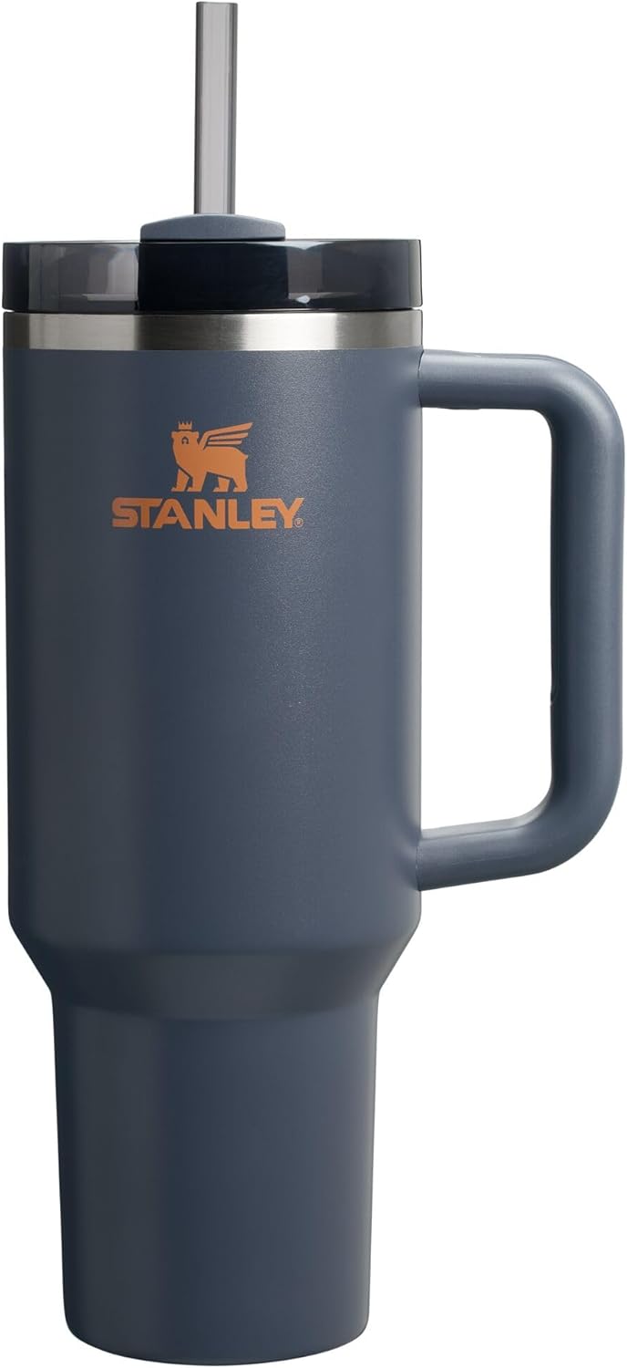 STANLEY Quencher H2.0 Tumbler with Handle and Straw 40 oz | Flowstate 3-Position Lid | Cup Holder Compatible for Travel | Insulated Stainless Steel Cup | BPA-Free | Cherry Blossom