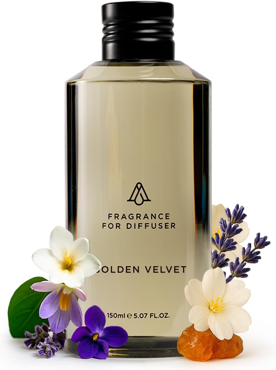 AromaPlan Hotel Scents Santal 5.07 Fl Oz (150ml), Home Luxury Aroma & Hotel Fragrance Diffuser Oil- Hotel Diffuser Oil for Aromatherapy- USA Made, Bigger Bottle, Bolder Aroma & Longer Lasting