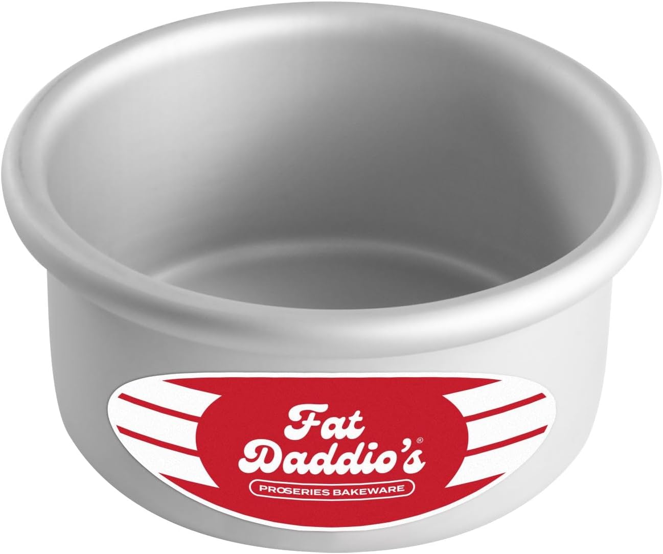 Fat Daddio's Anodized Aluminum Round Cake Pans, 2 Piece Set, 8 x 2 Inch