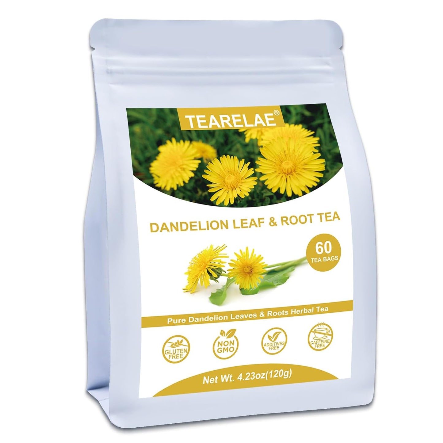 TEARELAE - Linden Tea Bags, 45 Count - Premium Natural Linden Flower & Leaf - Cut & Sifted Te de Tilo - Caffeine-free - Non-GMO - Soothing Herbal Tea for Evening Relaxation