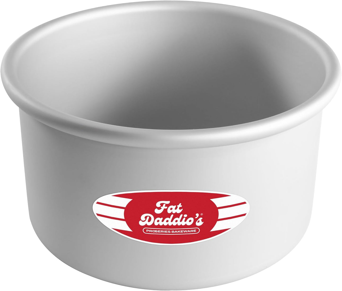 Fat Daddio's Anodized Aluminum Round Cake Pans, 2 Piece Set, 8 x 2 Inch